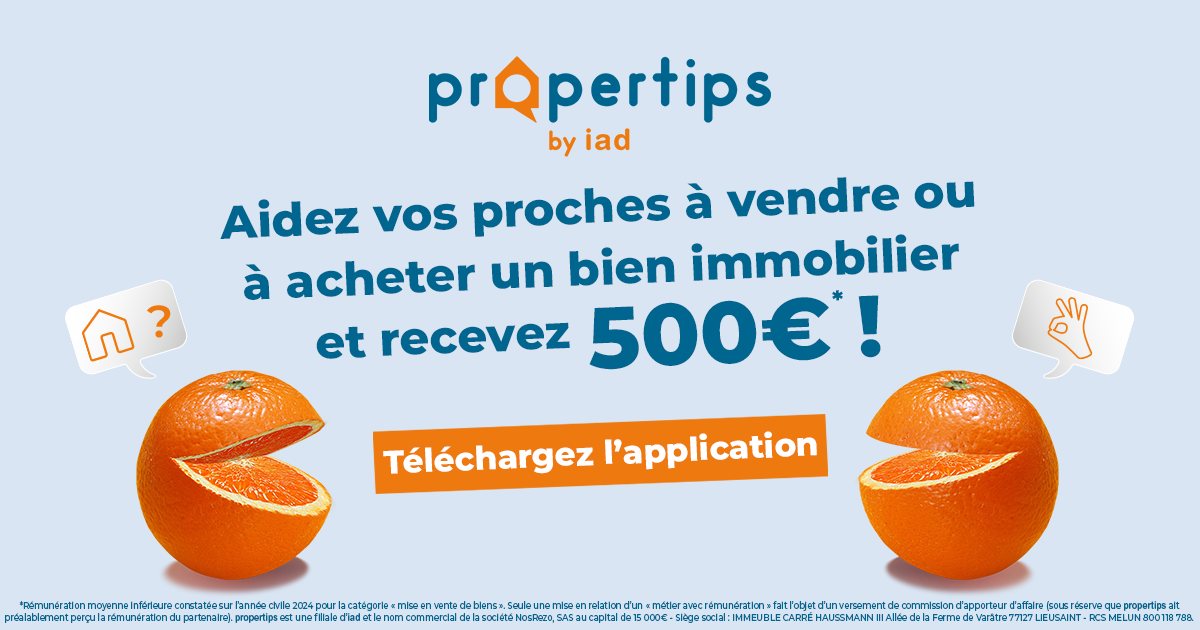 Aidez vos proches à vendre ou à acheter un bien immobilier et recevez 500 €